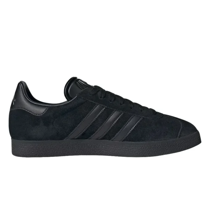 Adidas Gazelle „All Black Silver Metallic”