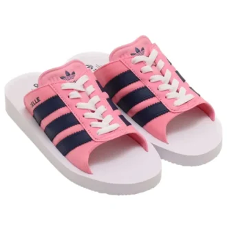 Adidas Gazelle Beach Slides „Pink Dark Blue”