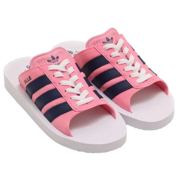 Adidas Gazelle Beach Slides „Pink Dark Blue”