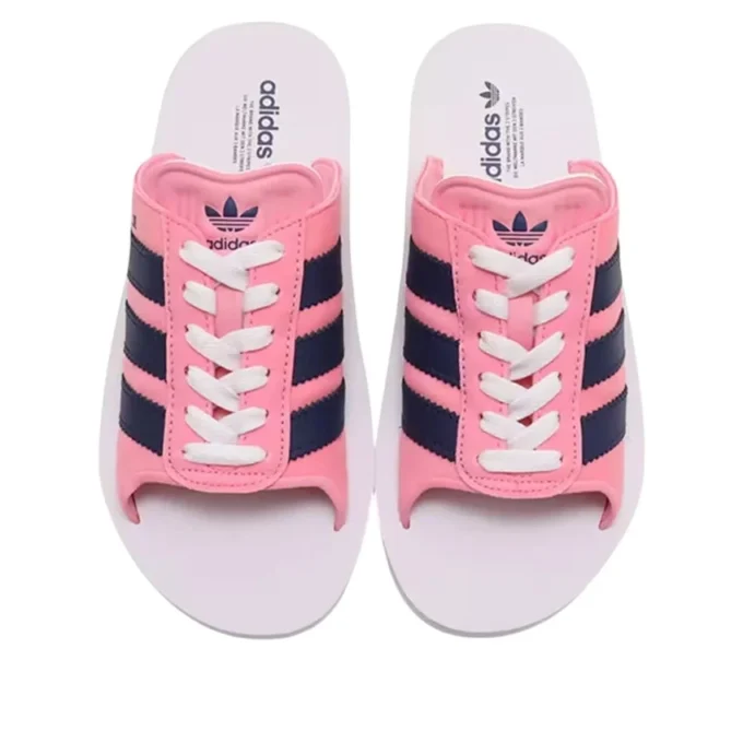 Adidas Gazelle Beach Slides „Pink Dark Blue”