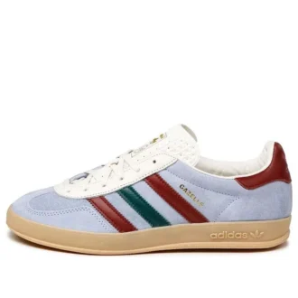 Buty halowe Adidas Gazelle „Blue Dawn Collegiate Burgundy”