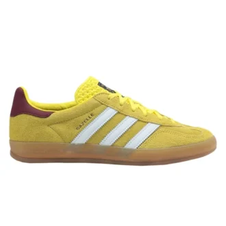 Buty halowe Adidas Gazelle „Bright Yellow Burgundy”