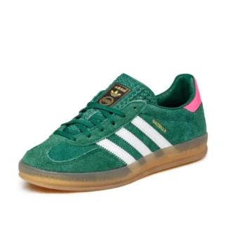 Buty halowe Adidas Gazelle „Collegiate Green Pink”