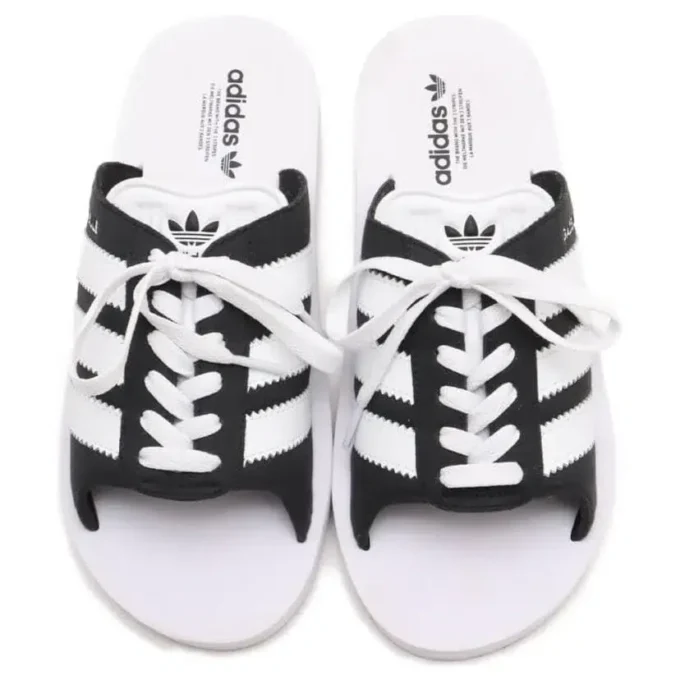 Klapki Adidas Gazelle Beach „White Black”