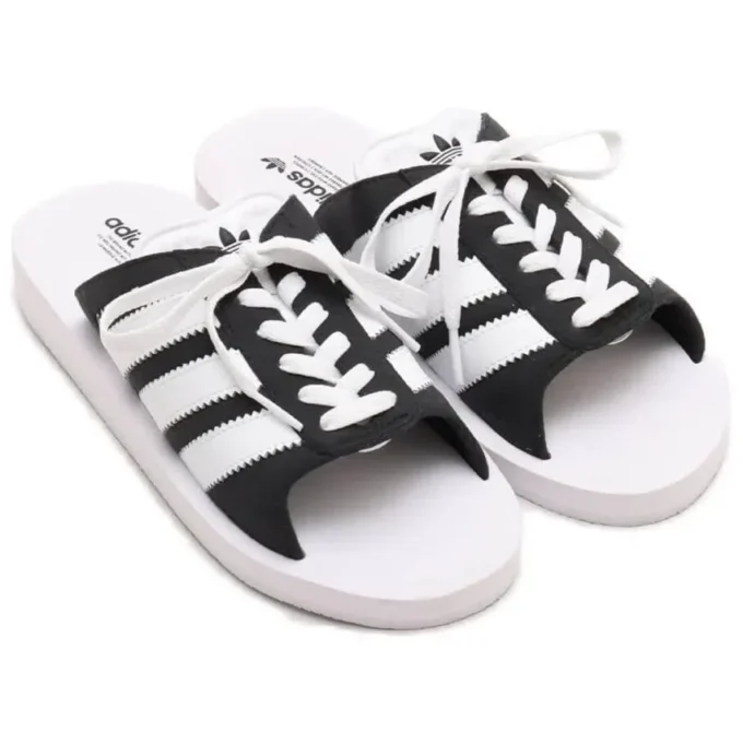 Klapki Adidas Gazelle Beach „White Black”
