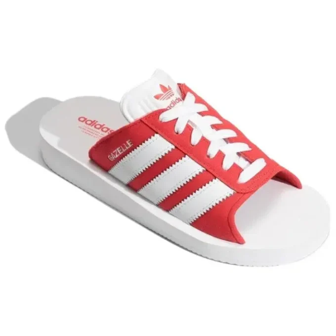 Klapki plażowe Adidas Gazelle „White Red”