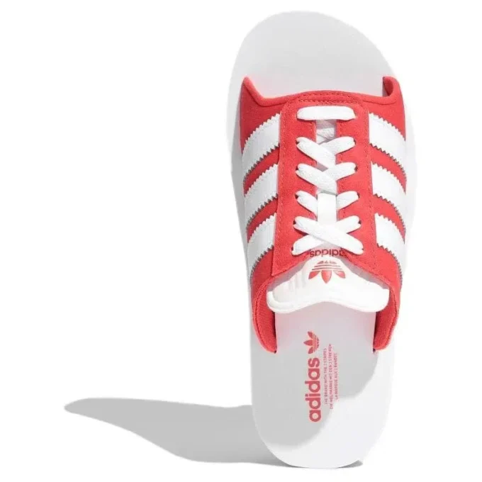 Klapki plażowe Adidas Gazelle „White Red”